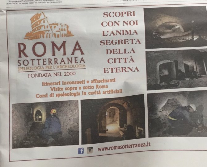 Pubblicit ROMA SOTTERRANEA