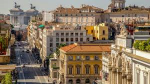 Via Nazionale e la Basilica Via Nazionale e la Basilica